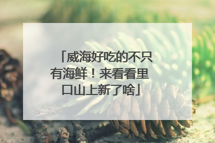 威海好吃的不只有海鲜！来看看里口山上新了啥