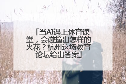 当AI遇上体育课堂，会碰撞出怎样的火花？杭州这场教育论坛给出答案