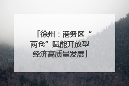 徐州：港务区“两仓”赋能开放型经济高质量发展