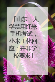 山东一大学禁用红米手机考试，小米王化回应：并非学校要求
