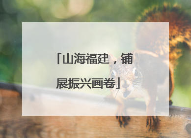 山海福建，铺展振兴画卷