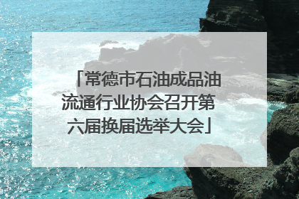 常德市石油成品油流通行业协会召开第六届换届选举大会
