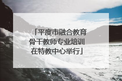 平度市融合教育骨干教师专业培训在特教中心举行