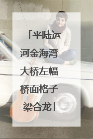 平陆运河金海湾大桥左幅桥面格子梁合龙