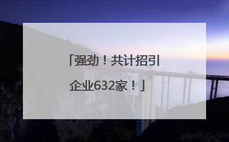 强劲！共计招引企业632家！