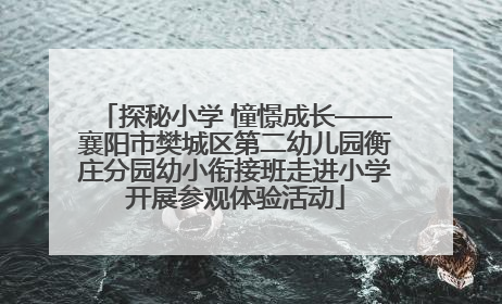 探秘小学 憧憬成长——襄阳市樊城区第二幼儿园衡庄分园幼小衔接班走进小学开展参观体验活动