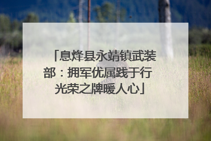 息烽县永靖镇武装部：拥军优属践于行 光荣之牌暖人心