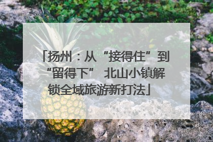 扬州：从“接得住”到“留得下” 北山小镇解锁全域旅游新打法