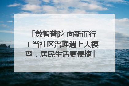 数智普陀 向新而行〡当社区治理遇上大模型，居民生活更便捷
