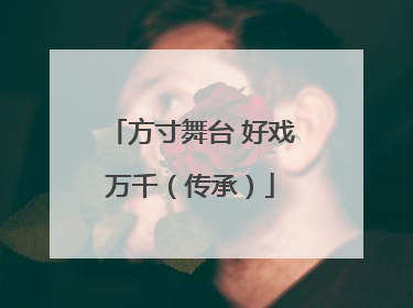 方寸舞台 好戏万千（传承）