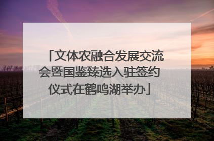 文体农融合发展交流会暨国鉴臻选入驻签约仪式在鹤鸣湖举办