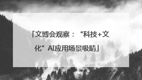 文博会观察：“科技+文化”AI应用场景吸睛