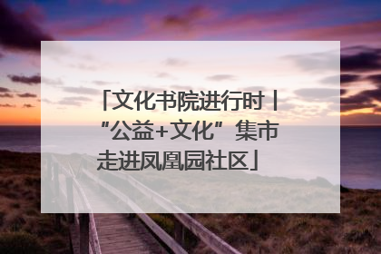 文化书院进行时丨“公益+文化”集市走进凤凰园社区