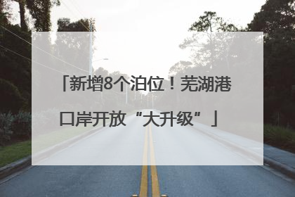 新增8个泊位！芜湖港口岸开放“大升级”