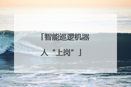 智能巡逻机器人“上岗”