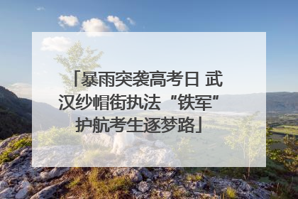 暴雨突袭高考日 武汉纱帽街执法“铁军”护航考生逐梦路