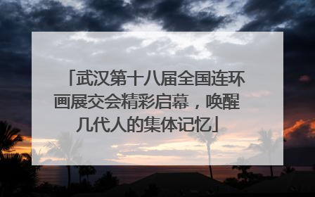 武汉第十八届全国连环画展交会精彩启幕，唤醒几代人的集体记忆