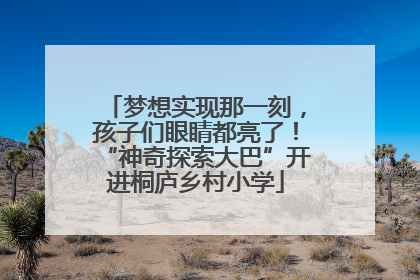 梦想实现那一刻，孩子们眼睛都亮了！“神奇探索大巴”开进桐庐乡村小学