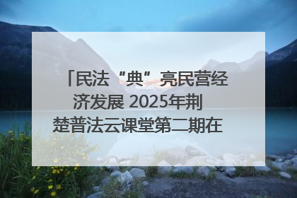 民法“典”亮民营经济发展 2025年荆楚普法云课堂第二期在武汉客厅开讲
