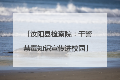 汝阳县检察院：干警禁毒知识宣传进校园