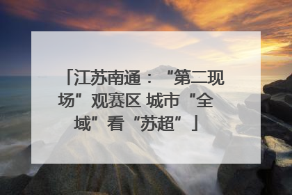 江苏南通：“第二现场”观赛区 城市“全域”看“苏超”