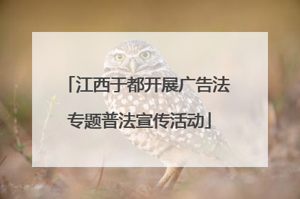 江西于都开展广告法专题普法宣传活动