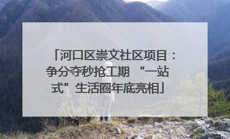 河口区崇文社区项目：争分夺秒抢工期 “一站式”生活圈年底亮相