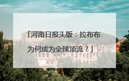 河南日报头版：拉布布为何成为全球顶流？