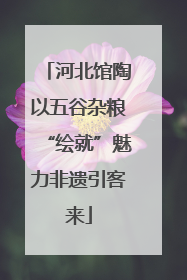 河北馆陶以五谷杂粮“绘就”魅力非遗引客来