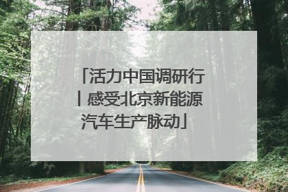 活力中国调研行丨感受北京新能源汽车生产脉动