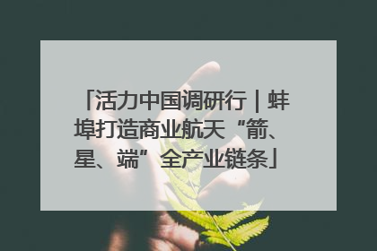 活力中国调研行｜蚌埠打造商业航天“箭、星、端”全产业链条