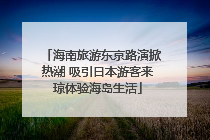 海南旅游东京路演掀热潮 吸引日本游客来琼体验海岛生活