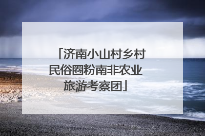 济南小山村乡村民俗圈粉南非农业旅游考察团
