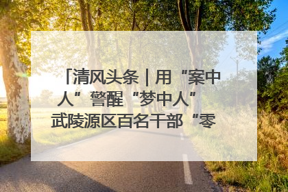 清风头条｜用“案中人”警醒“梦中人” 武陵源区百名干部“零距离”接受警示教育
