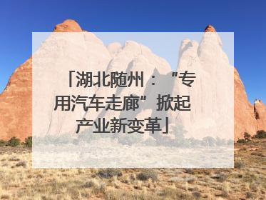 湖北随州：“专用汽车走廊”掀起产业新变革