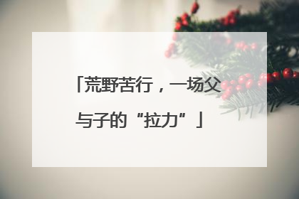 荒野苦行，一场父与子的“拉力”