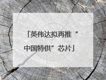 英伟达拟再推“中国特供”芯片