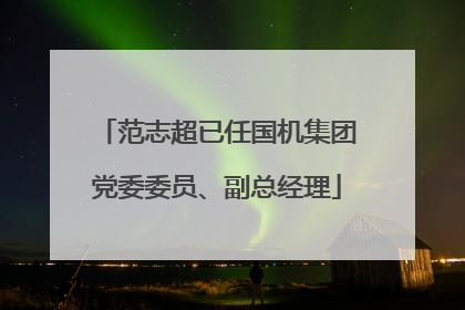 范志超已任国机集团党委委员、副总经理