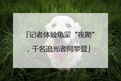 记者体验龟蒙“夜爬”，千名追光者同攀登