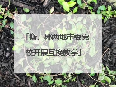 衡、郴两地市委党校开展互换教学