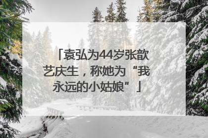 袁弘为44岁张歆艺庆生，称她为“我永远的小姑娘”