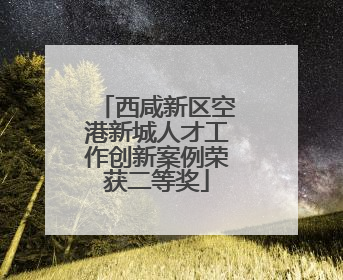 西咸新区空港新城人才工作创新案例荣获二等奖