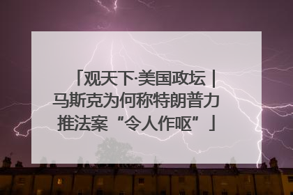 观天下·美国政坛｜马斯克为何称特朗普力推法案“令人作呕”