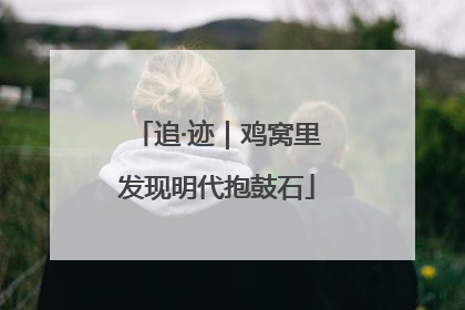 追·迹｜鸡窝里发现明代抱鼓石
