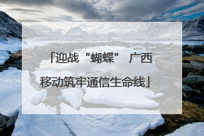 迎战“蝴蝶” 广西移动筑牢通信生命线