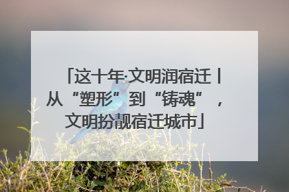 这十年·文明润宿迁丨从“塑形”到“铸魂”，文明扮靓宿迁城市