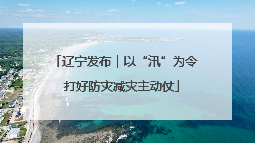 辽宁发布｜以“汛”为令 打好防灾减灾主动仗