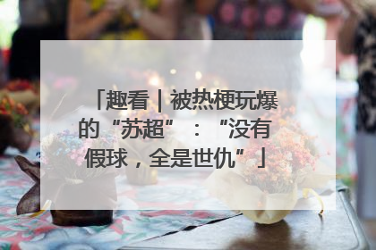 趣看｜被热梗玩爆的“苏超”：“没有假球，全是世仇”