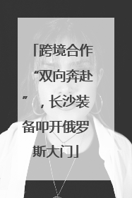 跨境合作“双向奔赴”，长沙装备叩开俄罗斯大门
