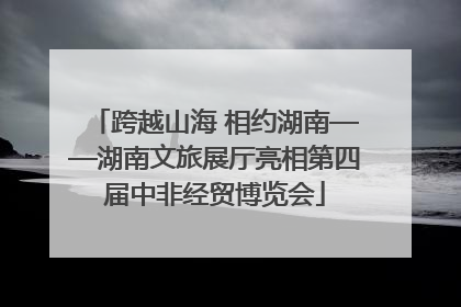 跨越山海 相约湖南——湖南文旅展厅亮相第四届中非经贸博览会
